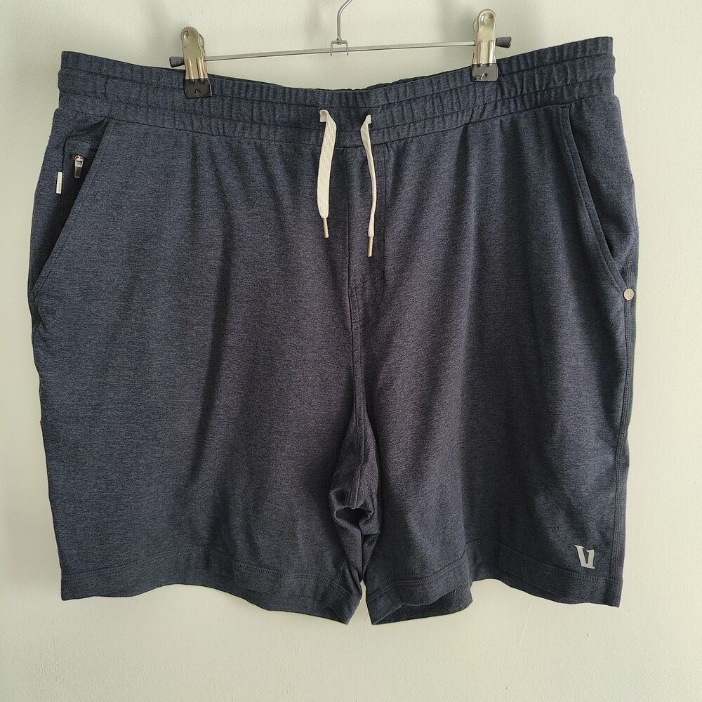 Vuori Ponto DreamKnit Shorts Mens Size 2XL Blue 6” Inseam Performance Stretch